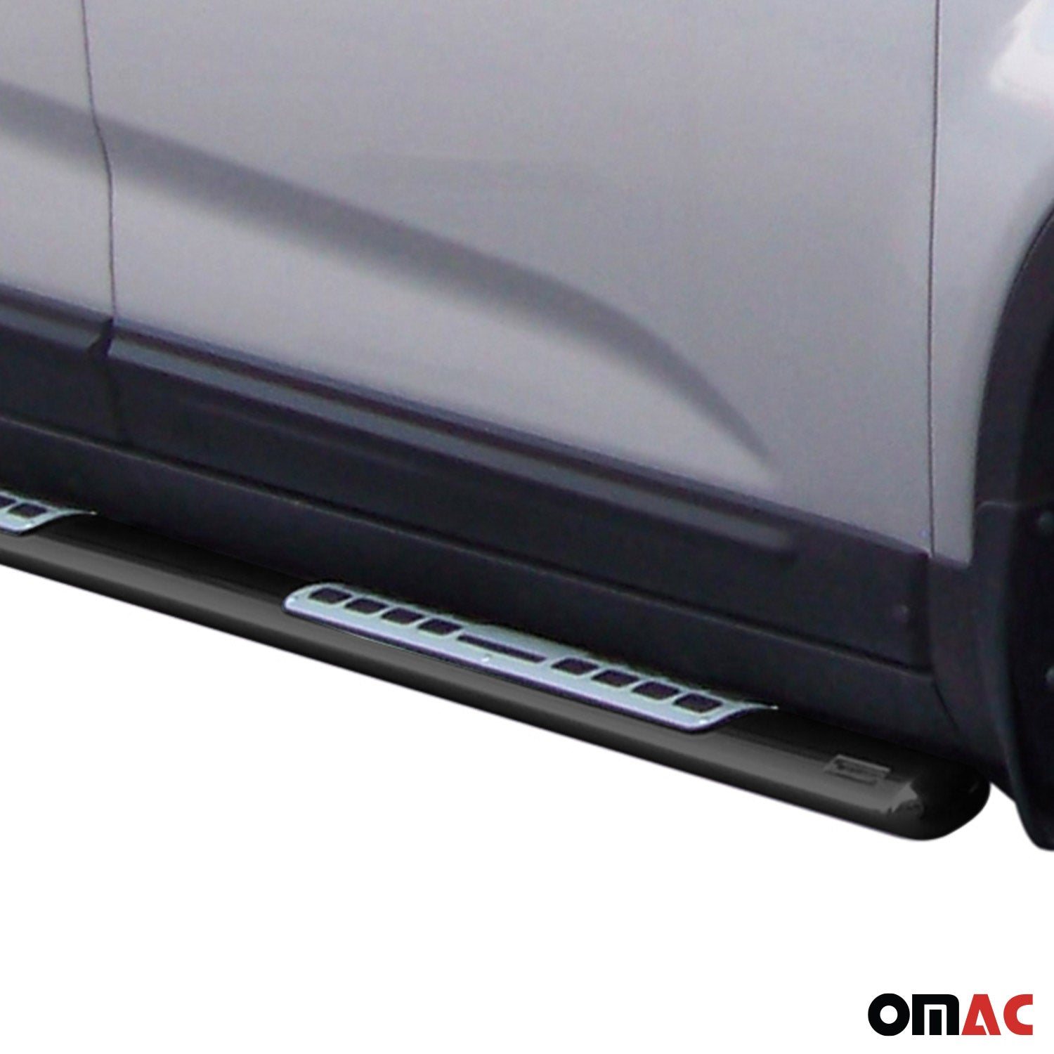 Par de Estribos Barras Laterales para Kia Sorento 2009-2012 Negro Acero