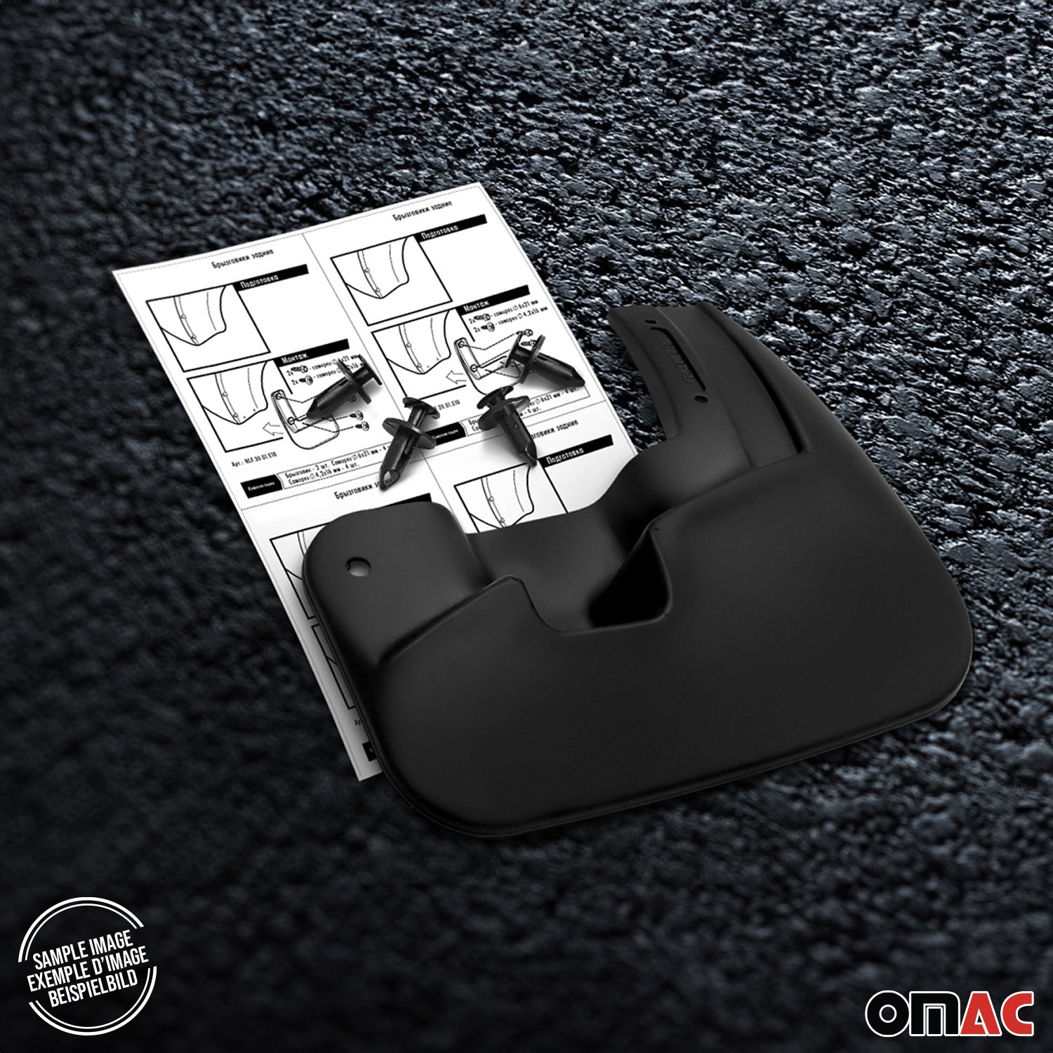 Juego de Guardabarros Trasero para Dodge Ram 1500 2500 2012-2018 Negro Mate 2Pza