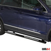 Par de Estribos Barras Laterales para VW Tiguan Allspace 2017-2021 Negro Acero