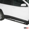 Par de Estribos Barras Laterales para Jeep Cherokee 2013-2018 Negro Acero