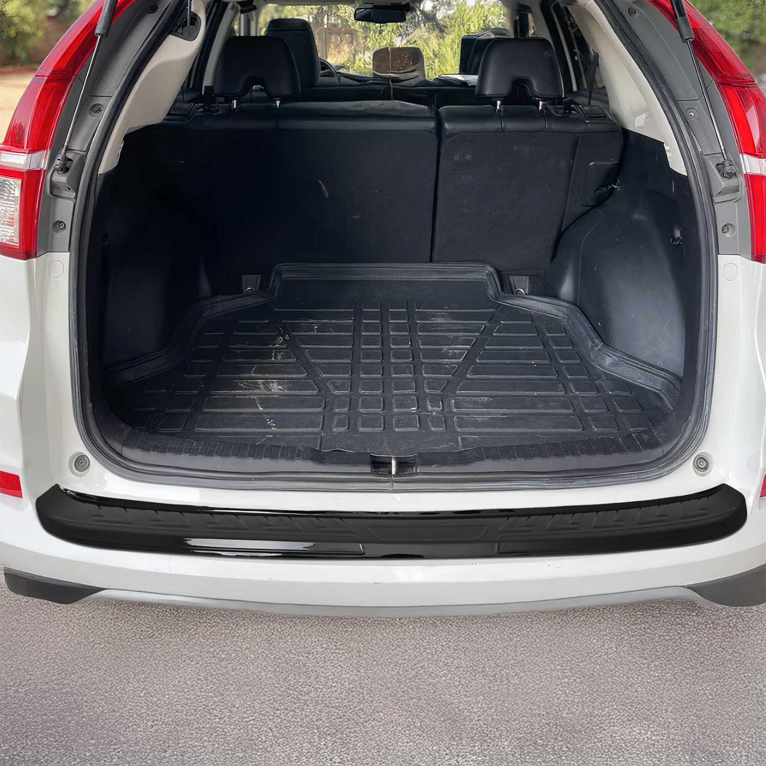 Protector Parachoques para Honda CR-V 2012-2018 Negro Brillante Acrílica