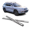 Par de Estribos Barras Laterales para Hyundai Santa Fe 2006-2009 Plata Acero 2x
