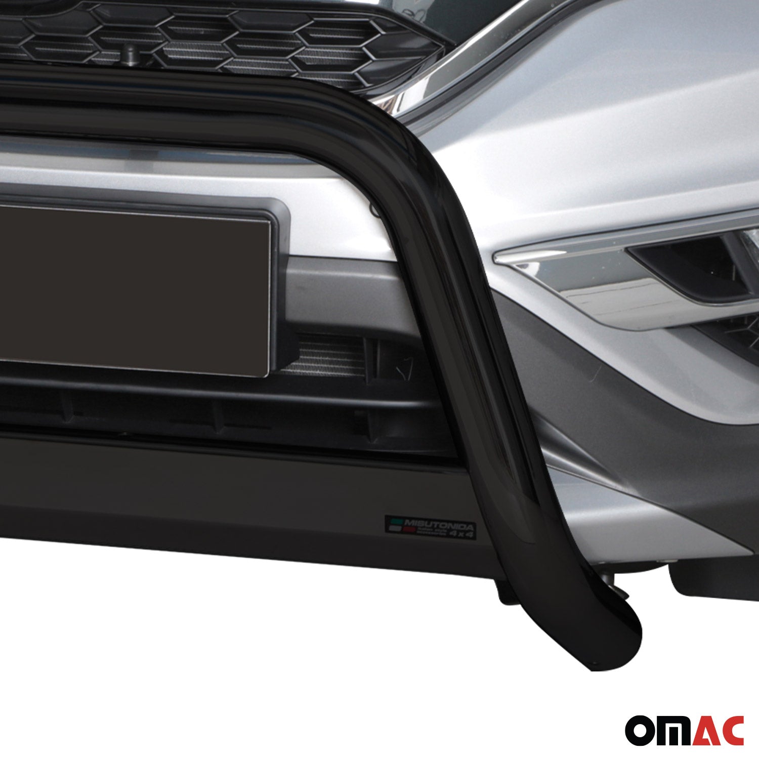 Bull Barra Frontal para Honda CR-V 2016-2018 Negro Brillante Acero 1Pza