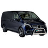 Bull Barra Frontal para Mercedes V Class 2020-2025 Plata Brillante Acero 1Pza