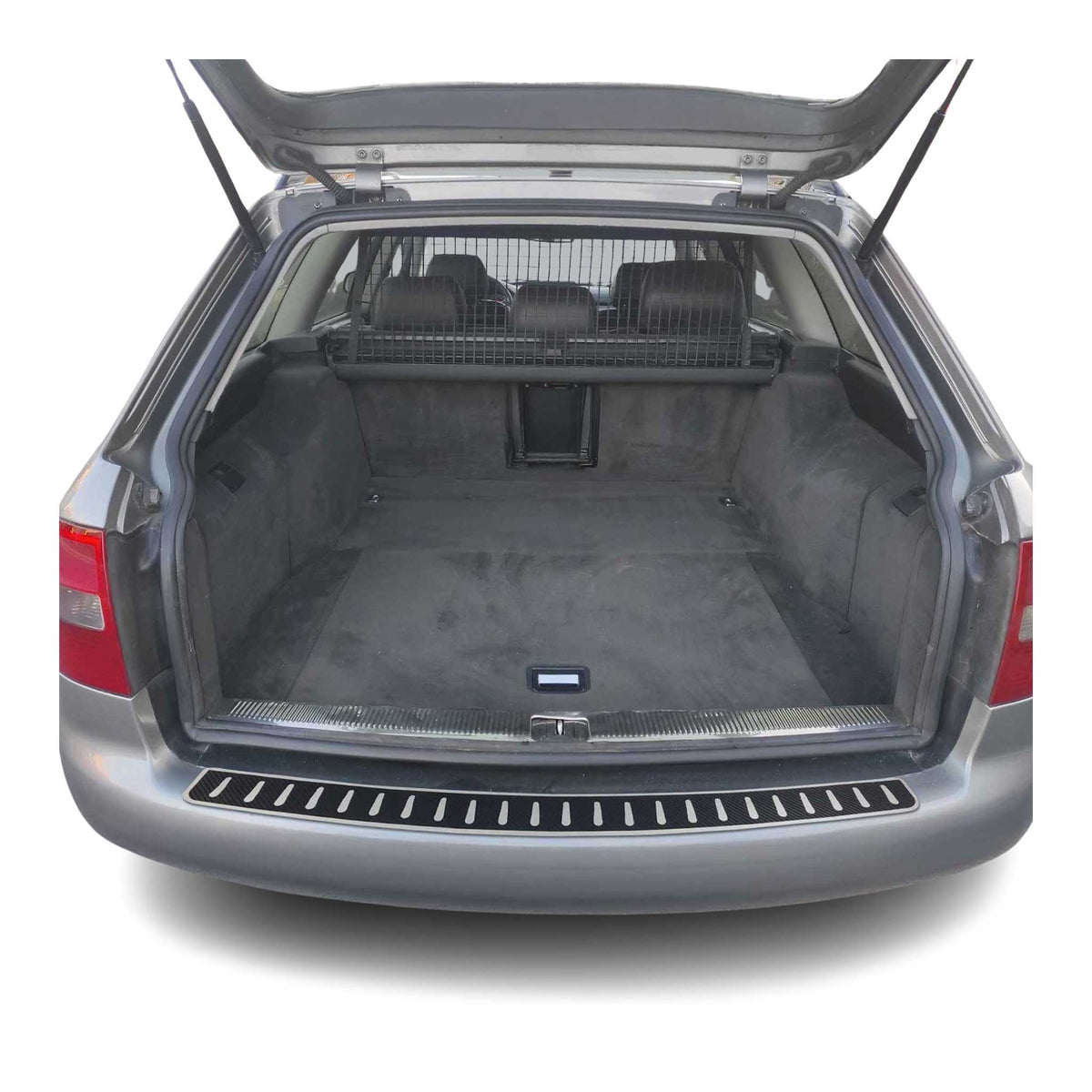 Protector Parachoques para Audi A6 4B Familiar 1997-2005 Acabado Carbono Acero