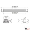 Barras de Techo Barra para Toyota RAV4 2018-2025 Gris Aluminio 2Pza