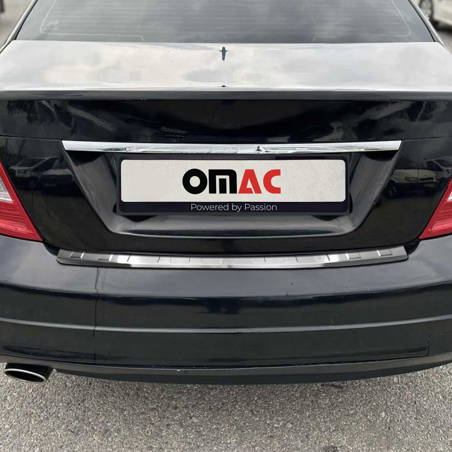 Protector Parachoques para Mercedes C Class S204 2008-2014 Acero cepillado