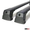 Portaequipajes Barras de Techo para BMW Serie 1 E87 E81 2004-2011 Negro Alu 2x