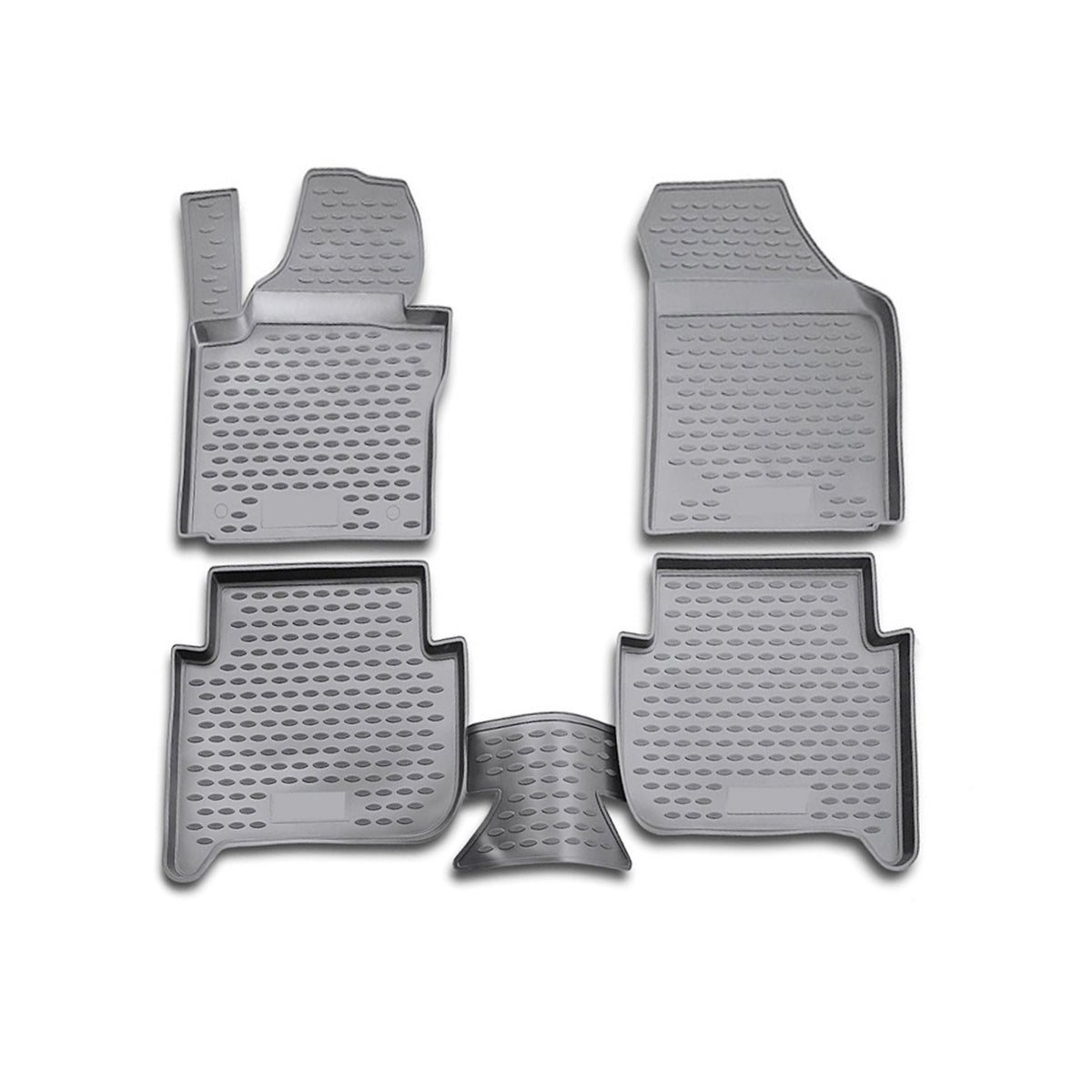 OMAC Alfombrillas De Coche para VW Touran 2003-2015 Gris Goma TPE 4Pza