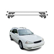 Menabo Barras de Techo Baca para Kia Clarus 1995-2001 Gris Aluminio 2Pza