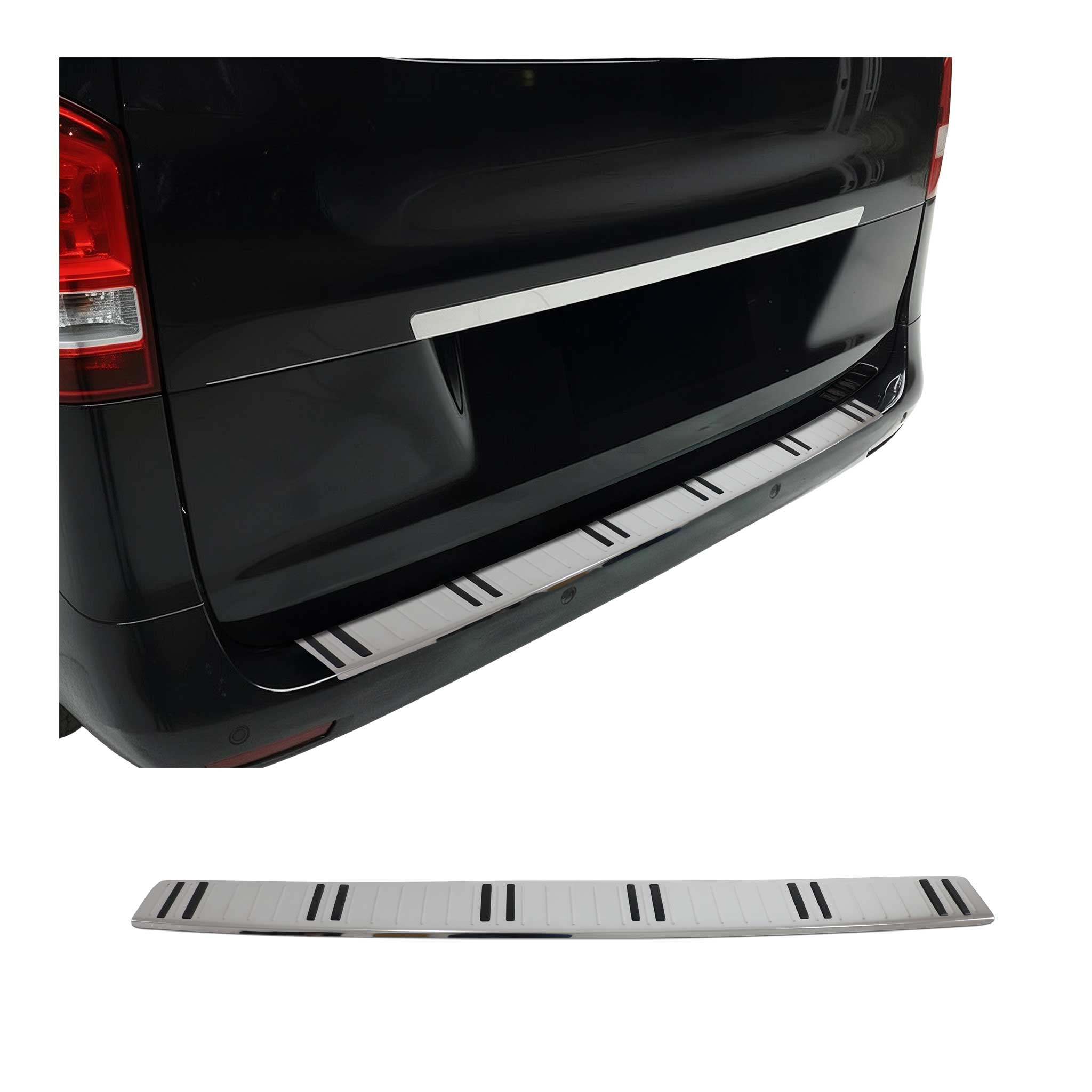 Protector Parachoques para Mercedes Vito W447 2014-2026 Plata Brillante Acero