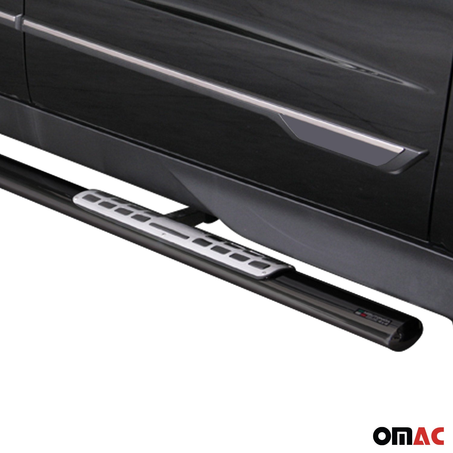 Estribos Barras Laterales para Ssangyong Actyon Sports 2012-2018 Negro Acero