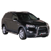 Bull Barra Frontal para Chevrolet Captiva 2011-2016 Plata Brillante Acero