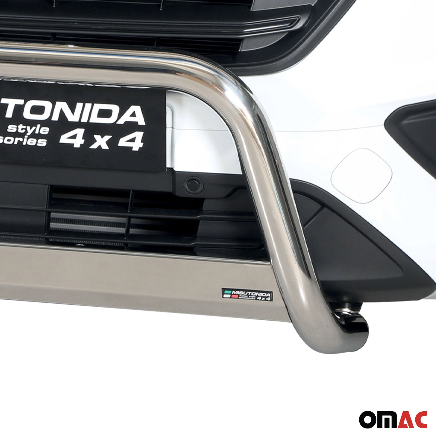 Bull Barra Frontal para Ford Transit Custom L1 - L2 2018-2022 Plata Acero