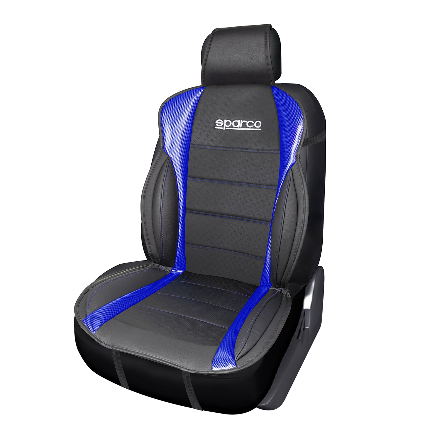 Sparco Funda de Asiento para Automóvil Universal Azul Negro