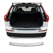 Protector de Parachoques Trasero para Volvo XC60 2018-2026 Plata Brillante Acero
