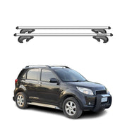 Menabo Barras de Techo Coche Barra para Daihatsu Terios J200 F700 2006-2017 Gris