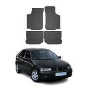 OMAC Alfombrillas De Coche para Seat Leon 1999-2006 Negro Goma TPE 4Pza
