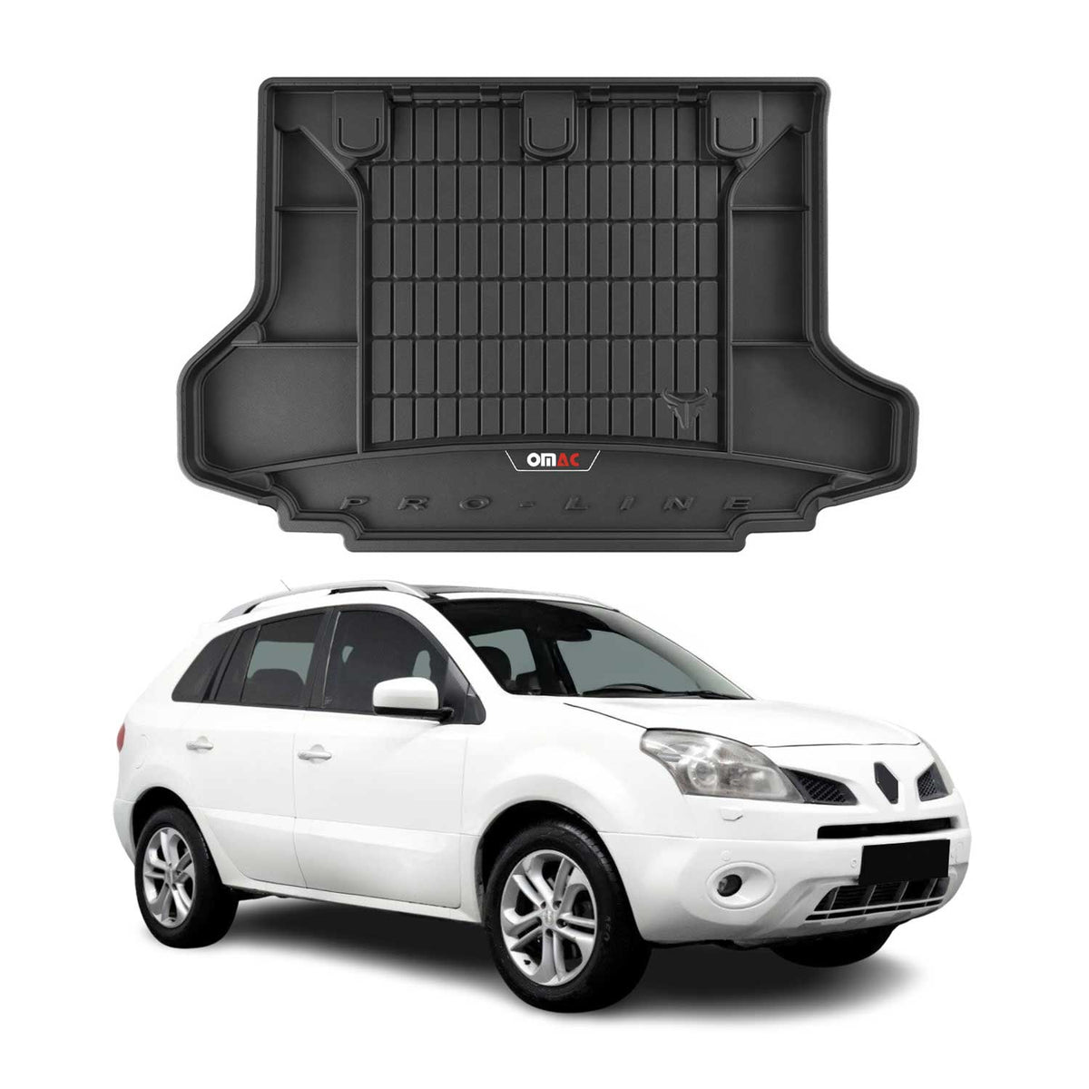 OMAC Premium Bandeja Maletero Alfombrilla para Renault Koleos 2007-2016 TPE