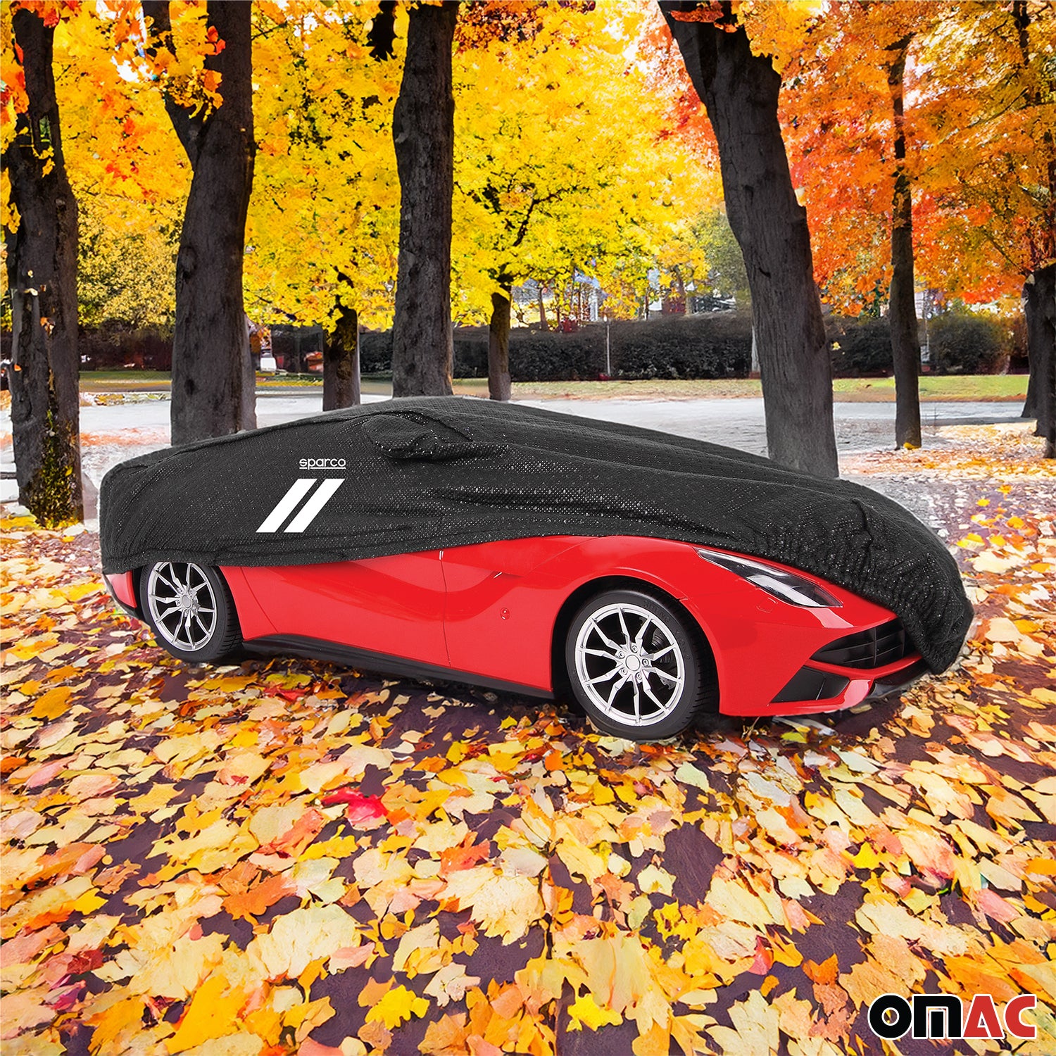 Sparco Fundas para coche Universal Negro L 487*147*110cm