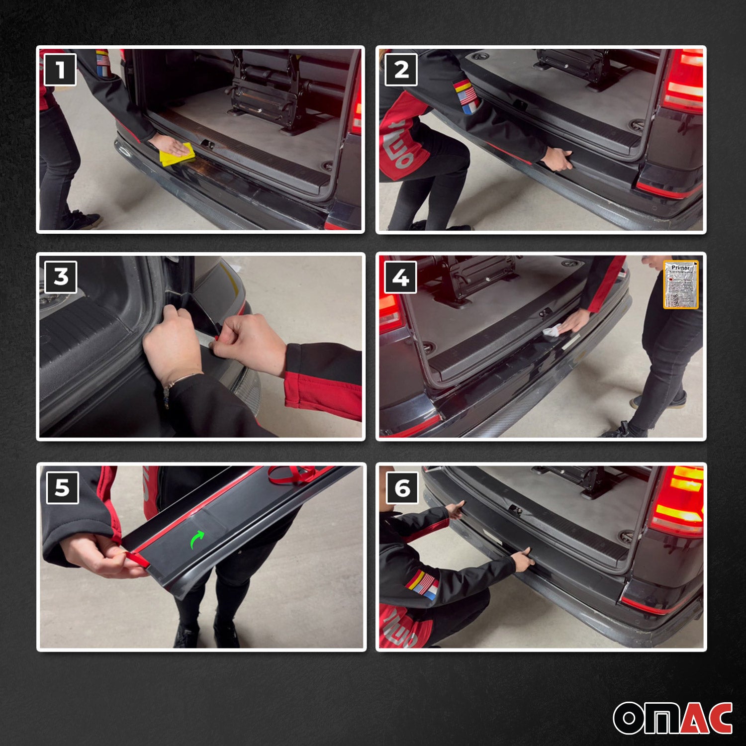 Protector Parachoques para Mercedes GLC Class X253 2016-2022 Negro Acrílica