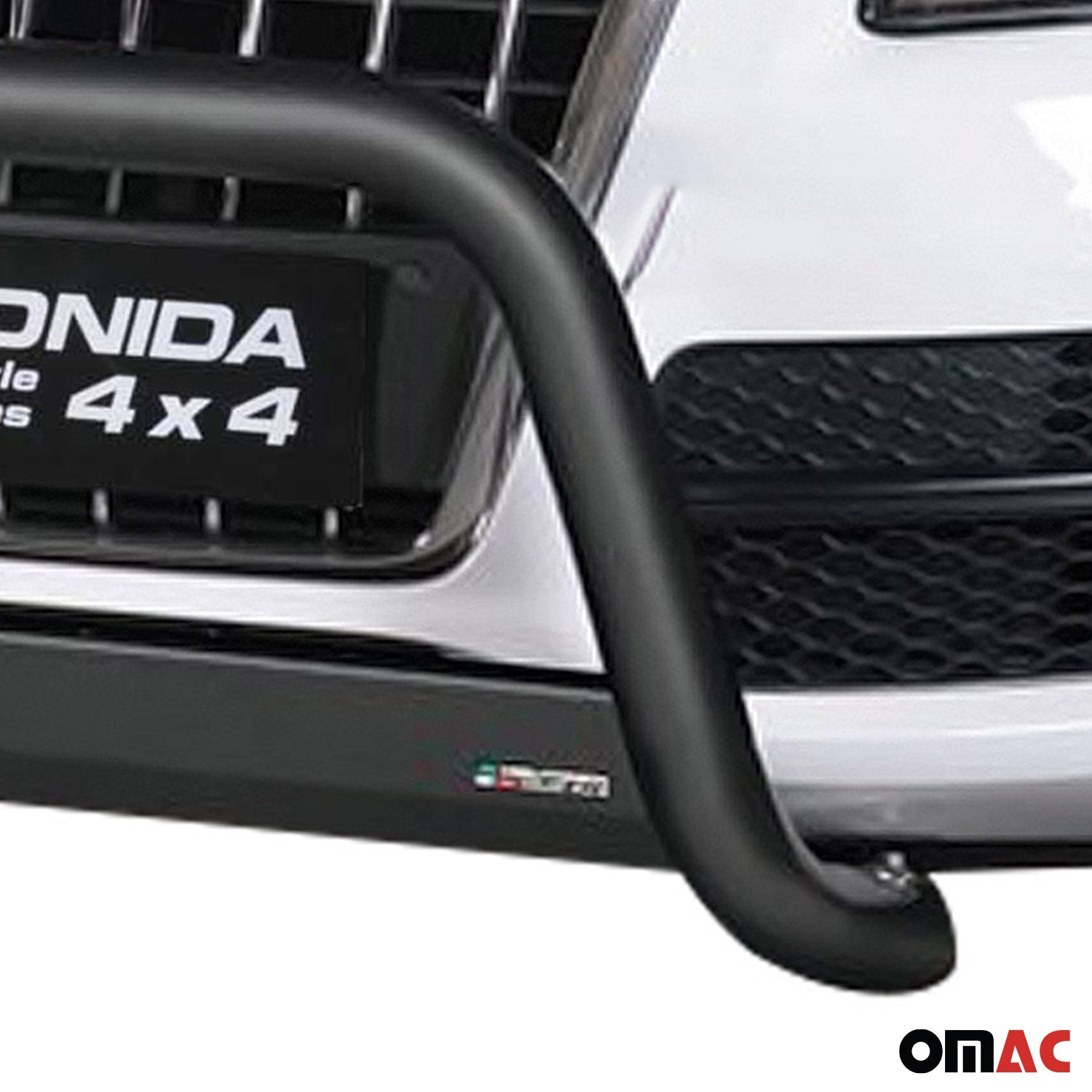 Bull Barra Frontal para Audi Q5 2008-2015 Negro Brillante Acero 1Pza