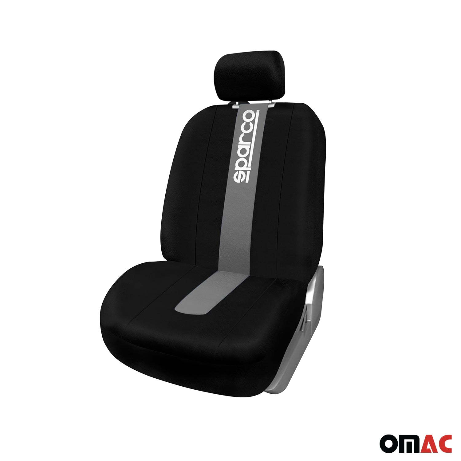 Sparco Funda de Asiento Universal Gris Negro Delantero Trasero
