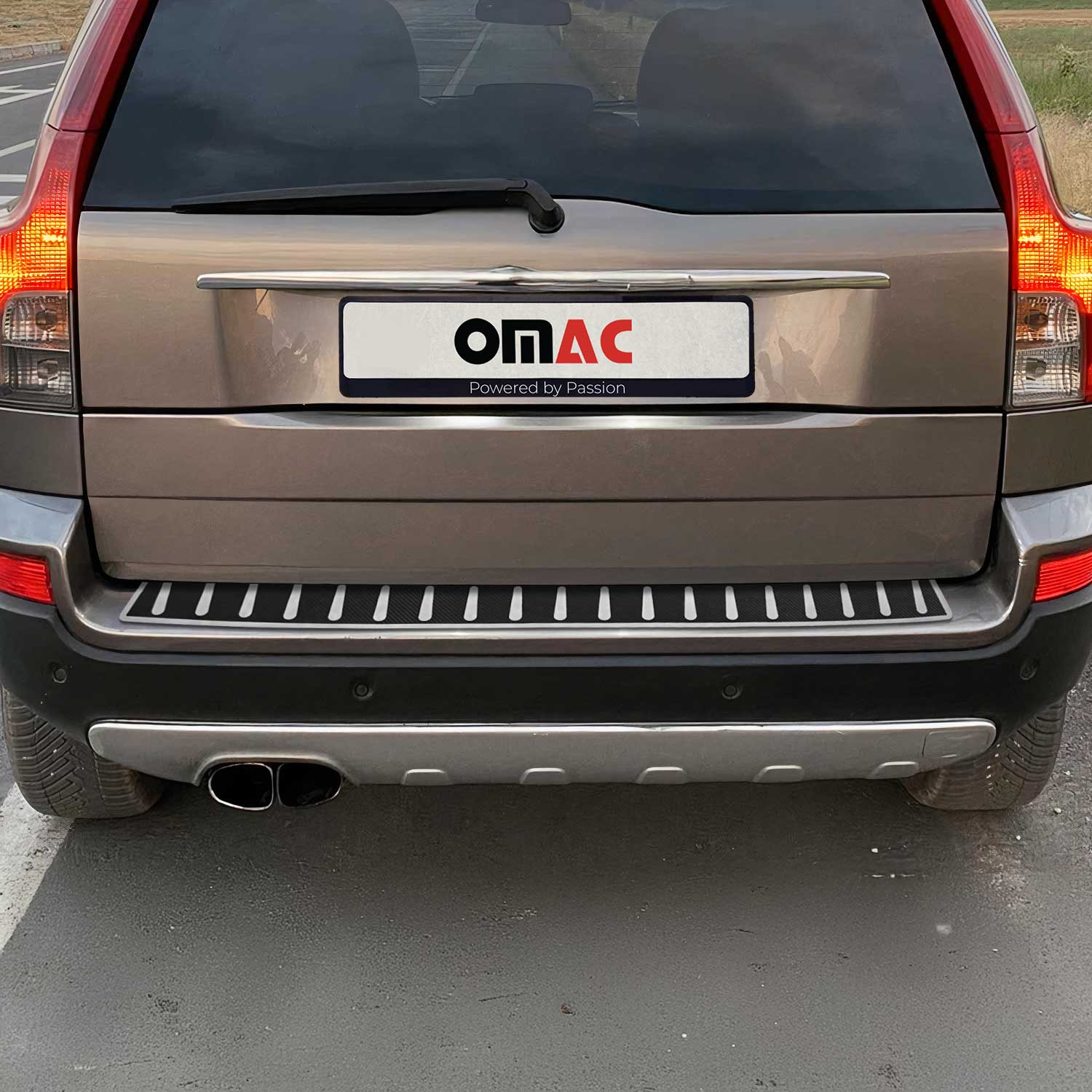 Protector de Parachoques Trasero para Volvo XC90 2003-2015 Acabado Carbono Acero