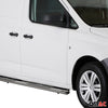 Par de Estribos Barras Laterales para VW Caddy 2021-2025 Plata Acero 2x