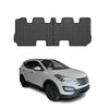 OMAC Alfombrillas De Coche para Hyundai Santa Fe 3RD ROW 2015-2018 Negro Goma 2x