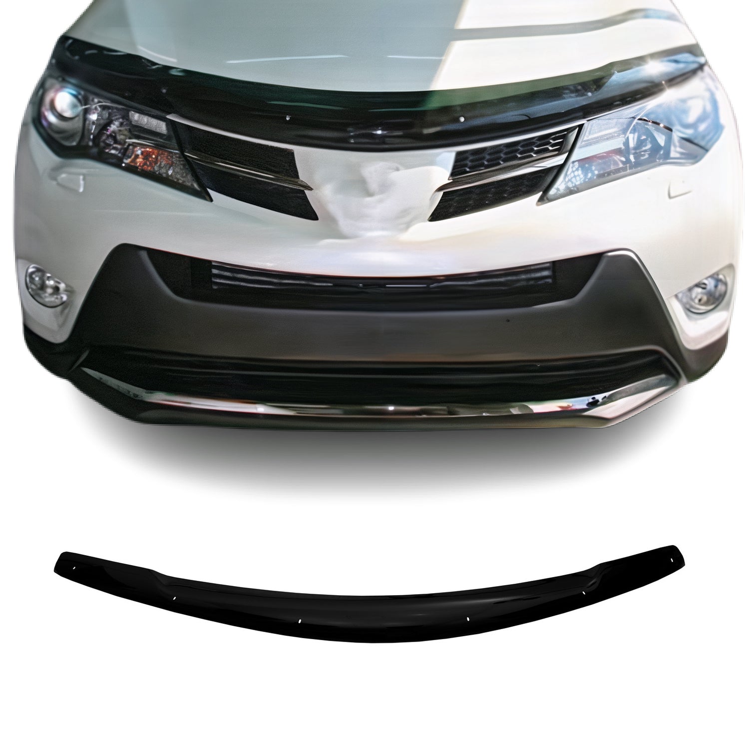 Deflector de Capó para Toyota RAV4 2013-2018 Oscuro Brillante Acrílico