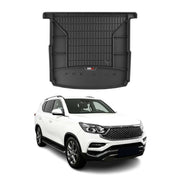 OMAC Premium Bandeja Maletero Alfombrilla para Ssangyong Rexton W 2013-2017 TPE