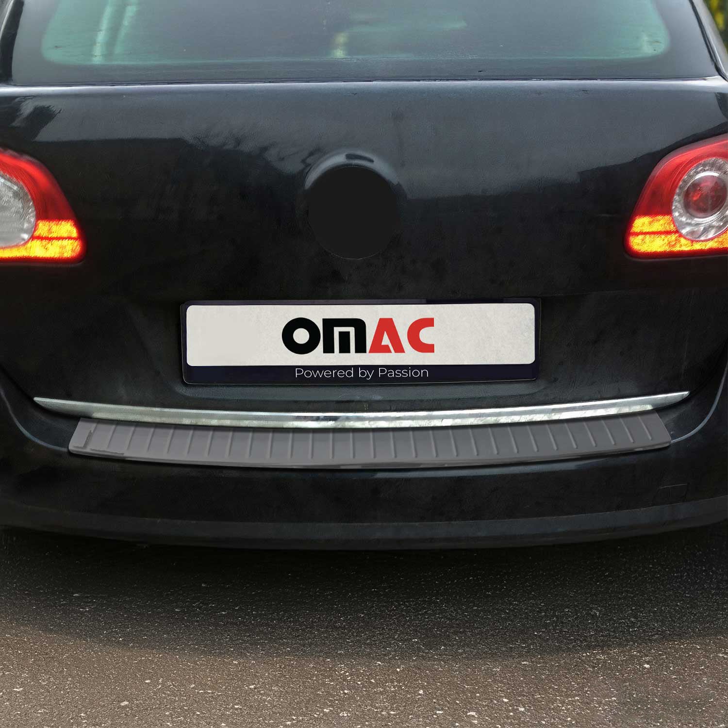 Protector Parachoques para VW Passat Familiar 2010-2015 Oscuro Brillante Acero