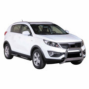 Par de Estribos Barras Laterales para Kia Sportage 2010-2015 Negro Acero