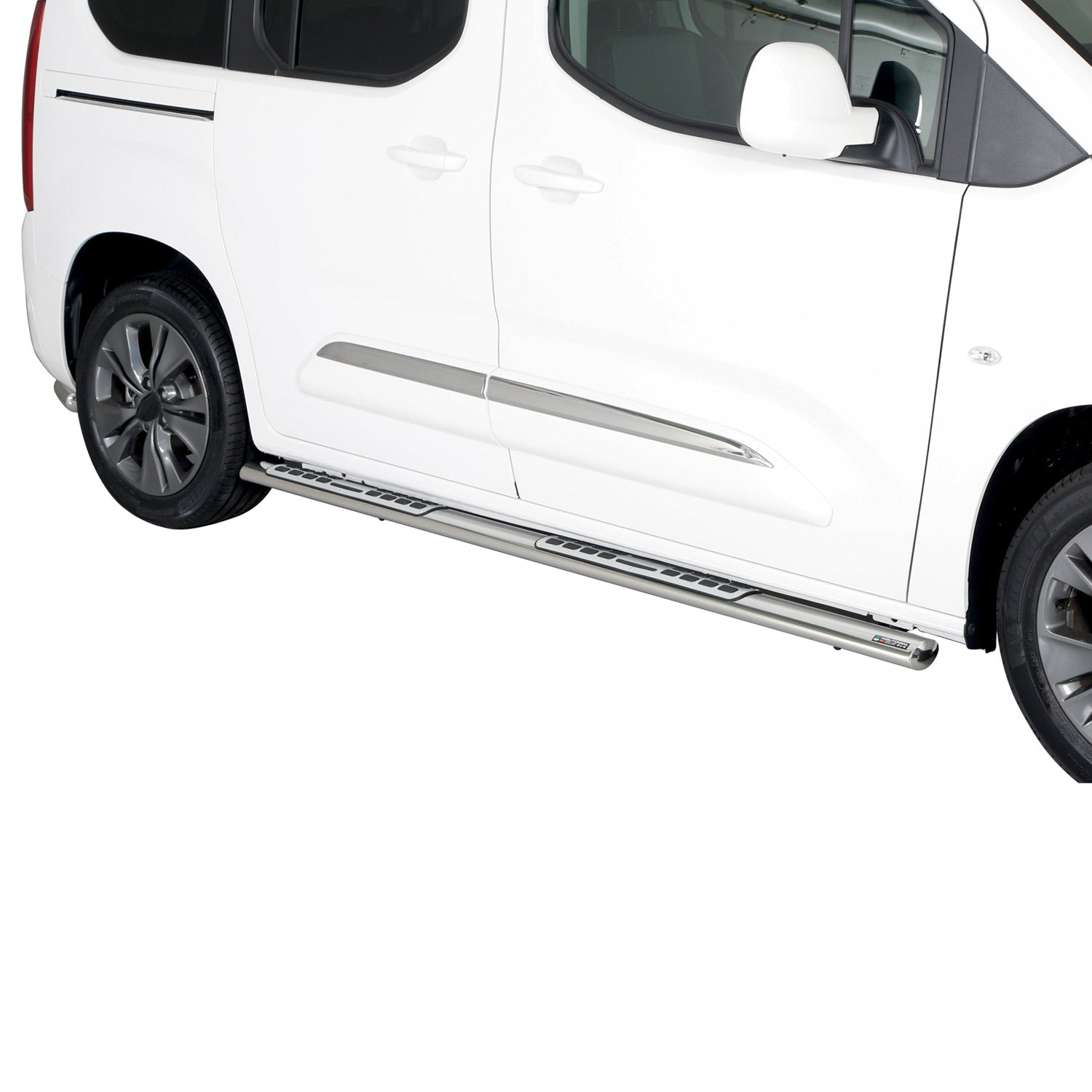 Estribos Barras Laterales para Toyota Proace City Verso 2019-2025 L1 Corto Acero