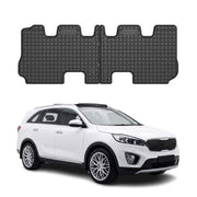 OMAC Alfombrillas De Coche para Kia Sorento 2014-2020 Negro Goma TPE 2Pza