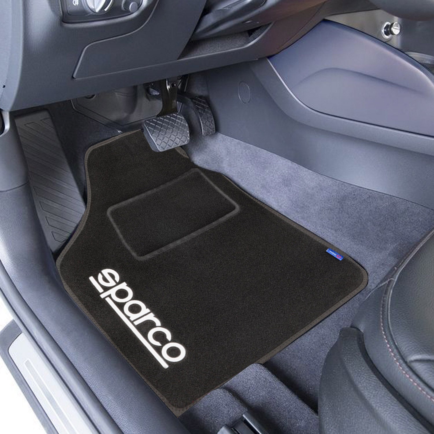 Sparco Alfombrillas De Coche Universal Negro Poliéster