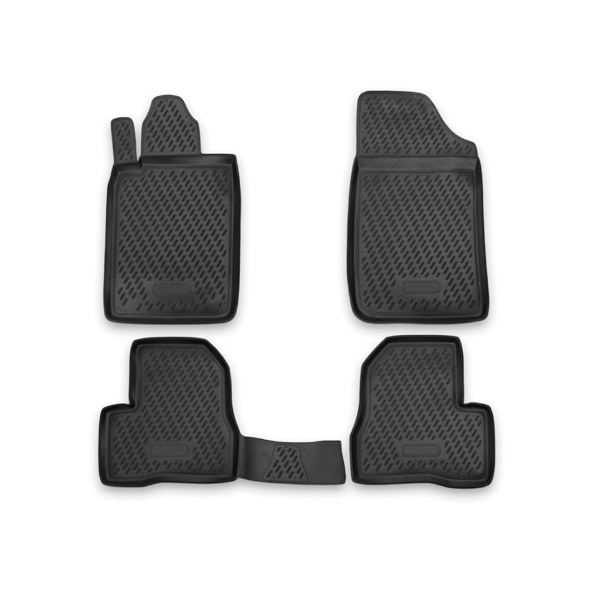 OMAC Alfombrillas De Coche para Peugeot 206 1998-2009 Negro Goma TPE 4Pza