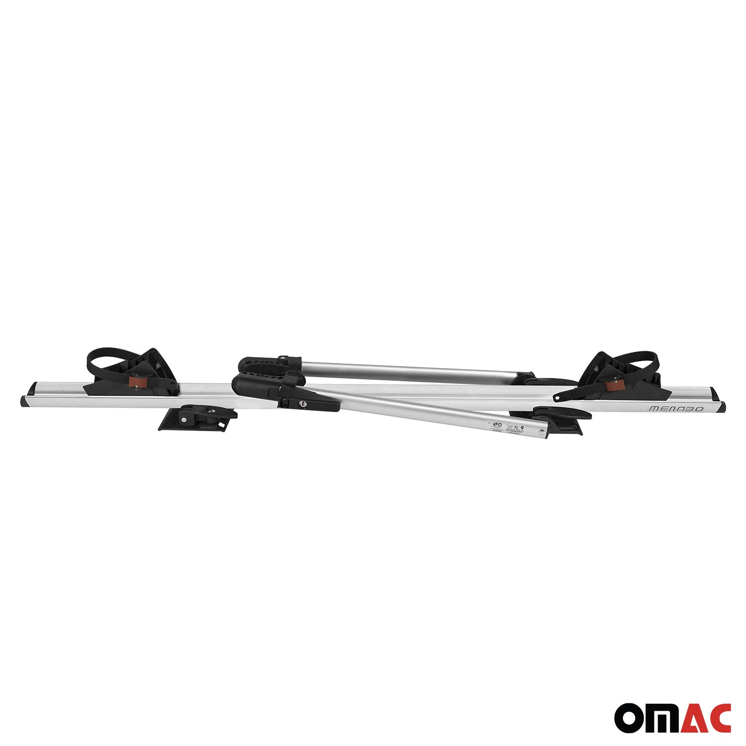 Portabicicletas de Techo para Bicicletas Universal Plata Acrílico