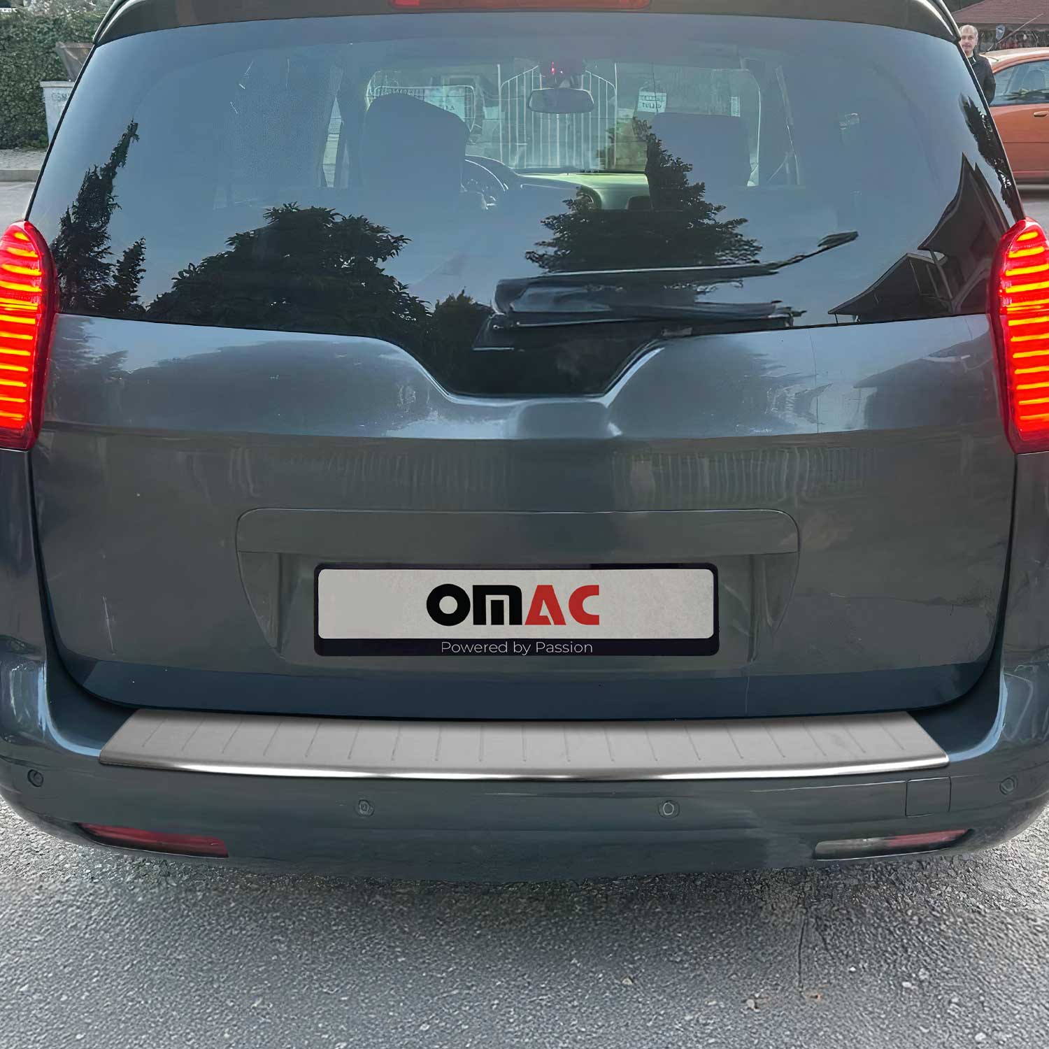 Protector de Parachoques Trasero para Peugeot 5008 2009-2017 Acero cepillado