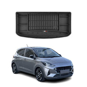 OMAC Premium Bandeja Maletero Alfombrilla para Hyundai i10 2020-2026 Negro TPE