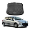 OMAC Bandeja Maletero Alfombrilla para Peugeot 308 2007-2014 Negro Goma TPE 1Pza