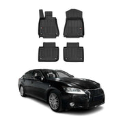 OMAC Premium Alfombrillas De Coche para Lexus GS 2012-2020 Negro TPE Goma 4Pza