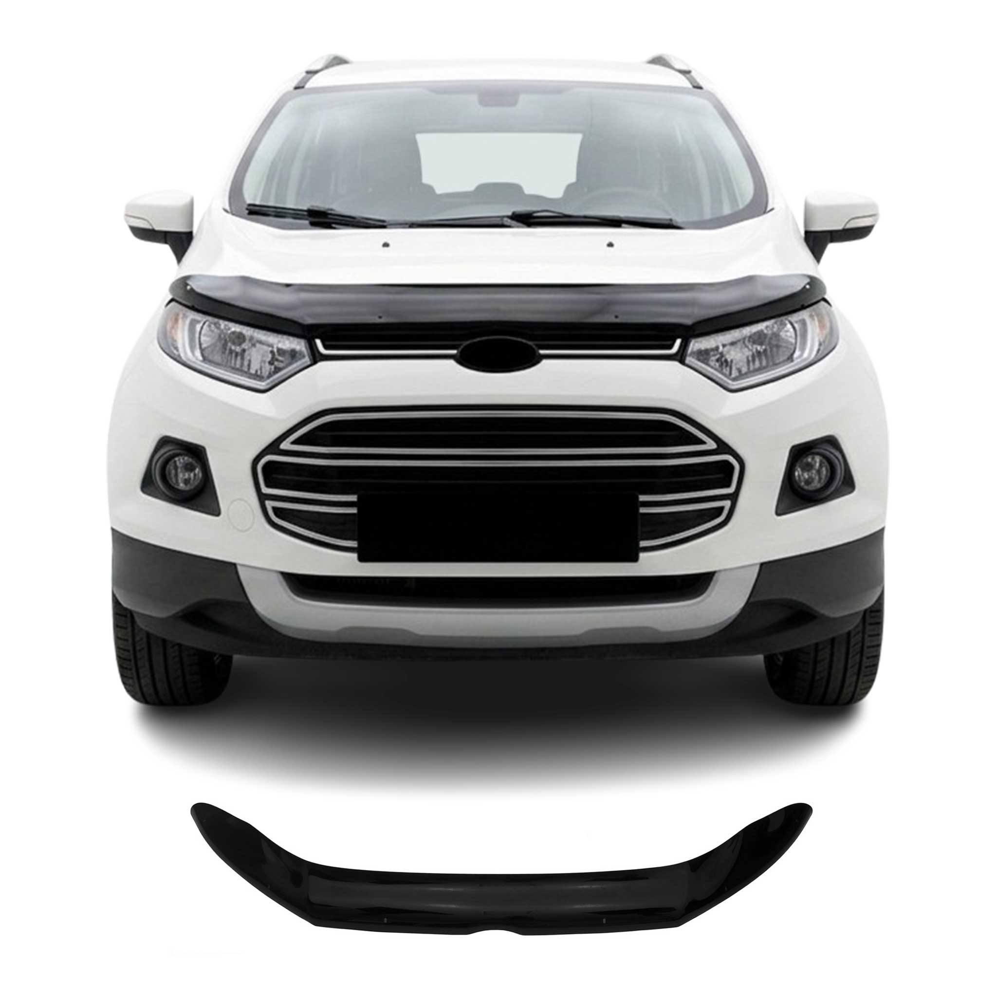 Deflector de Capó para Ford Ecosport 2014-2017 Oscuro Brillante Acrílico