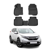 OMAC Alfombrillas De Coche para Honda CR-V 2018-2022 Negro Goma TPE 4Pza