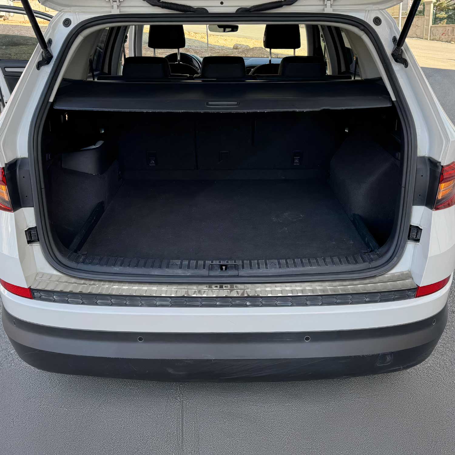 Protector Parachoques para Skoda Kodiaq I 2017-2024 Plata Brillante Acero