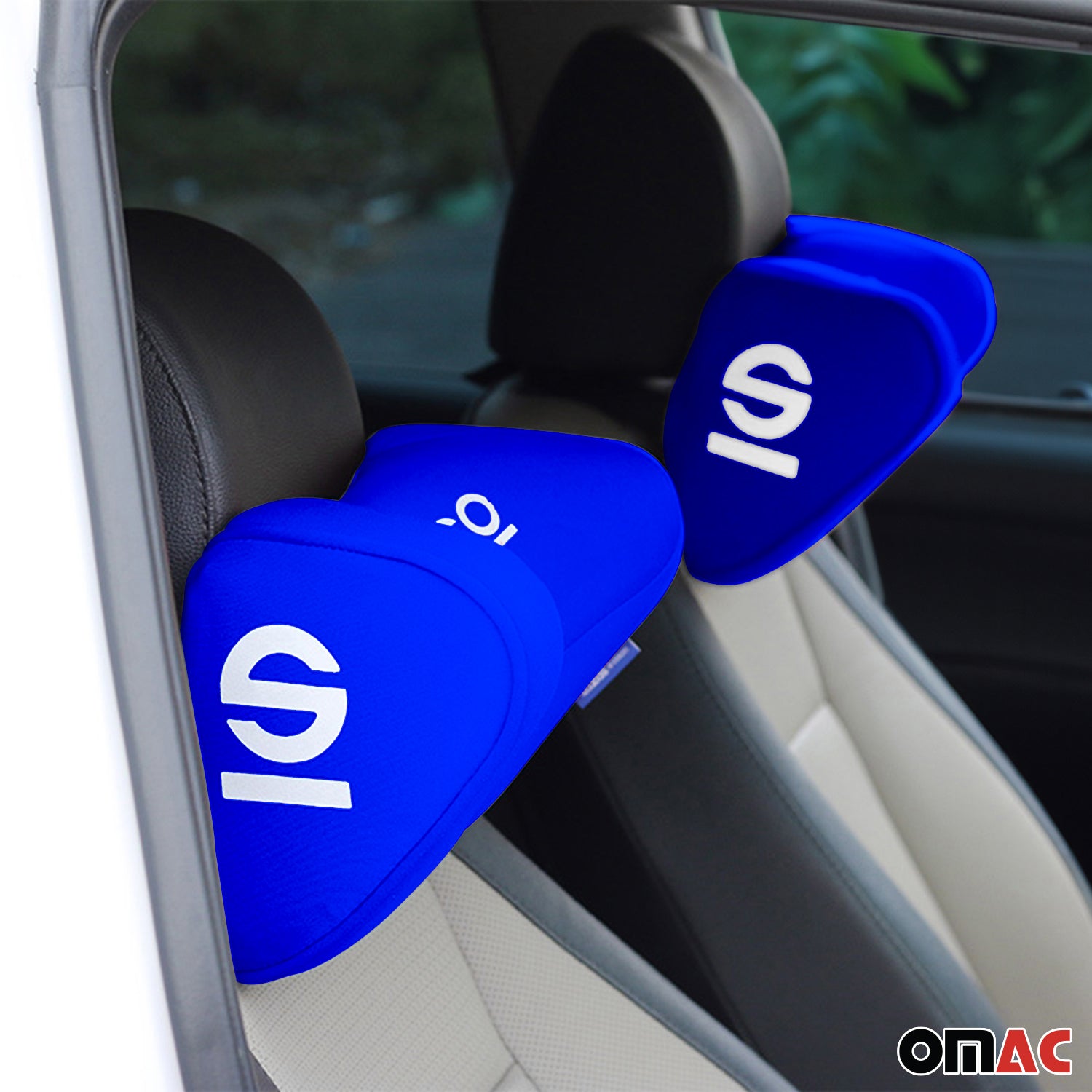 Sparco Cuello Soporte lumbar para de Automóvil Azul para Universal