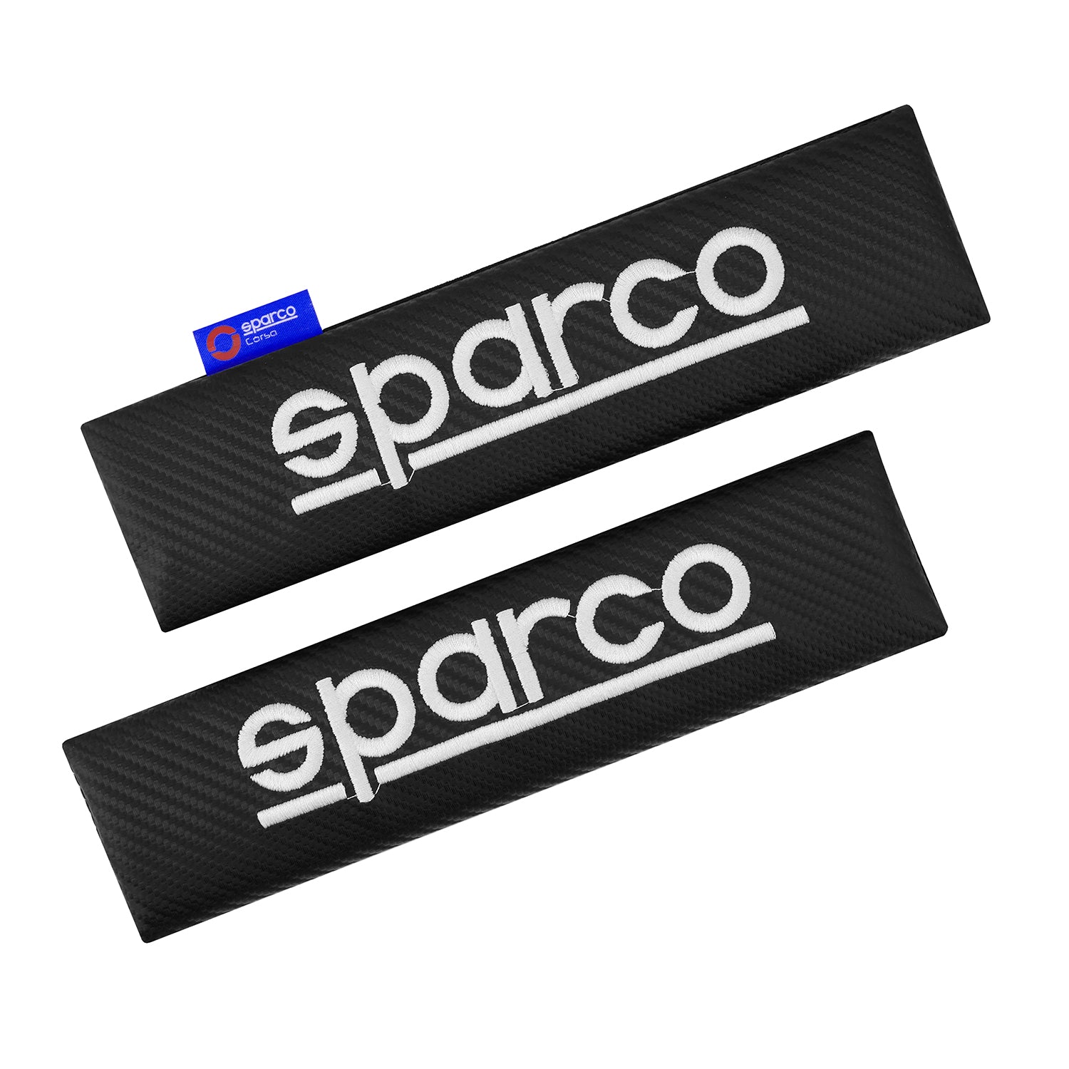 Sparco Para cinturón de Seguridad de coche Universal Negro Carbono