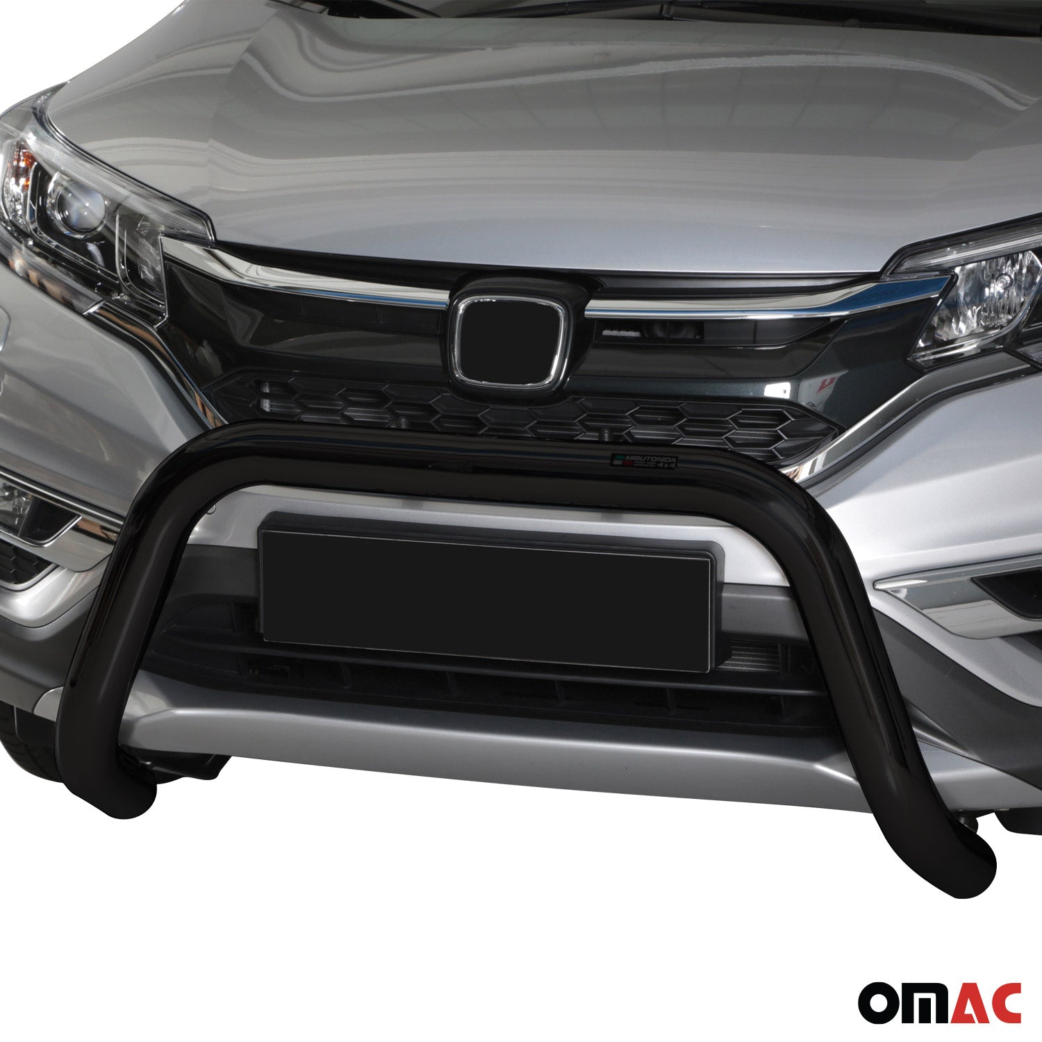 Bull Barra Frontal para Honda CR-V 2016-2018 Negro Brillante Acero
