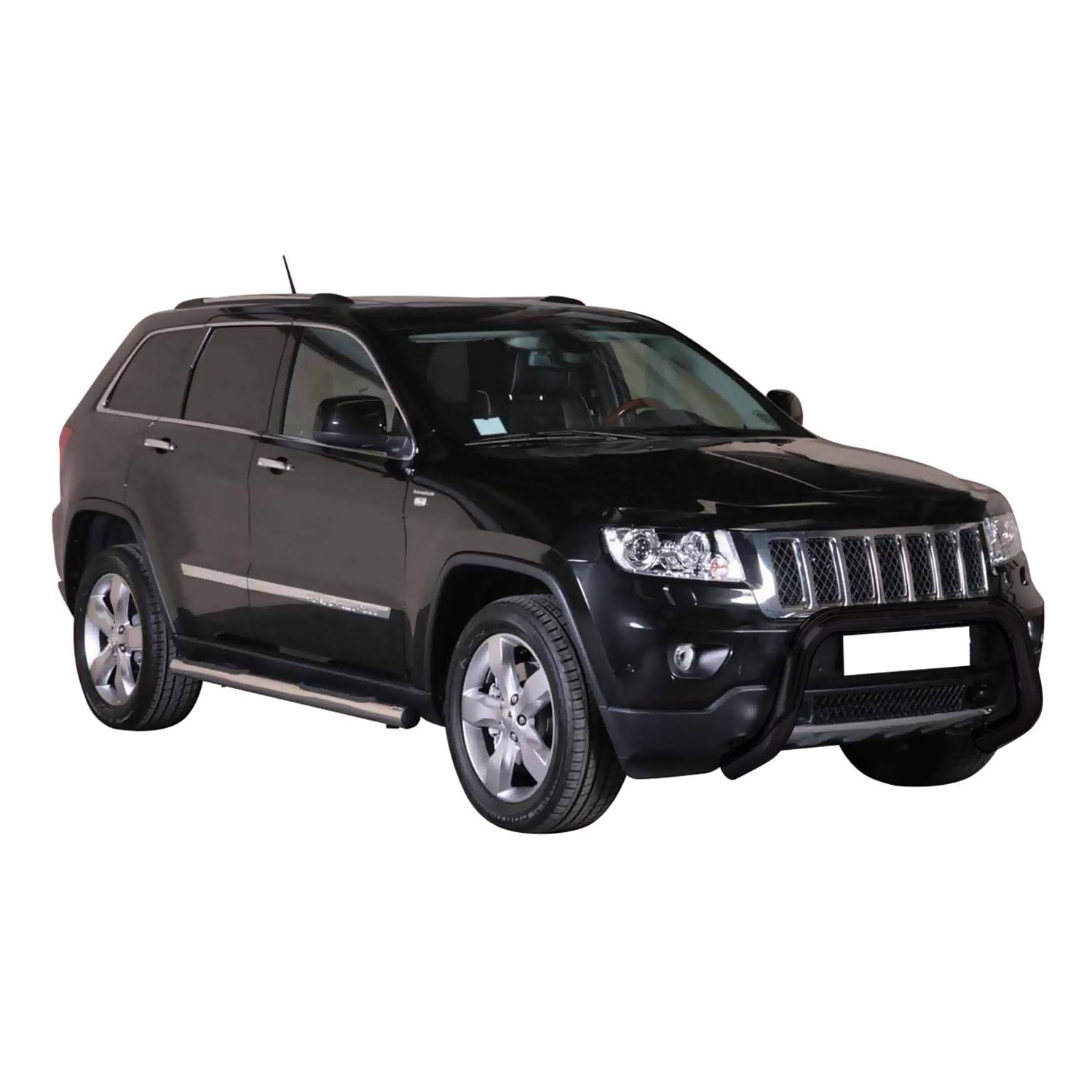 Bull Barra Frontal para Jeep Grand Cherokee 2010-2013 Negro Brillante Acero
